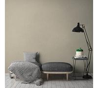 A.S. Création Nara 387463 Plain Non-Woven Wallpaper 10.05 m x 0.53 m Made in Germany Greige Beige