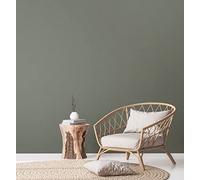 A.S. Création Natural Living 386622 Plain Wallpaper Green Gold Sustainable - Non-Woven Wallpaper Vintage Metallic - 10.05 x 0.53 m Made in Germany