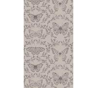 A.S. Création Non-Woven Wallpaper - Butterfly Wallpaper in Greige and Black - Wall Wallpaper for Various Rooms - XXL Wall Picture 2.80 m x 1.59 m