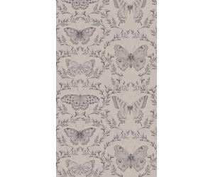 A.S. Création Non-Woven Wallpaper - Butterfly Wallpaper in Greige and Black - Wall Wallpaper for Various Rooms - XXL Wall Picture 2.80 m x 1.59 m