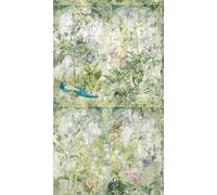 A.S. Création Non-Woven Wallpaper - Floral Wallpaper Vintage in White, Blue and Green - Wall Wallpaper for Various Rooms - XXL Wall Picture 2.80 m x 1.59 m