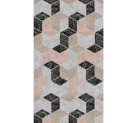 A.S. Création Non-Woven Wallpaper, Graphic Wallpaper in Beige, Black and Pink, Wall Wallpaper for Various Rooms, XXL Wall Picture, 2.80 m x 1.59 m