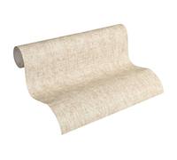 A.S. Création Non-Woven Wallpaper Greenery Plain Wallpaper 10.05 m x 0.53 m Cream Beige 322613 32261-3