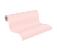 A.S. Création Non-Woven Wallpaper - Plain Wallpaper 389041 in Pink - Plain Wallpaper for Various Rooms - 10.05 m x 0.53 m - Made in Germany