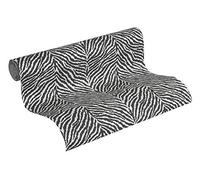 As Creation Safari Black Zebra Print Wallpaper Paste The Wall Textured