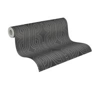 A.S. Création Non-Woven Wallpaper with 3D Effect - High-Quality Wallpaper Graphic 399374 in Black, Brown, Metallic - Non-Woven Wallpaper 3D Look - Made in Germany