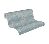 A.S. Création Non-Woven Wallpaper with Floral Design in Blue, Beige, Turquoise - 10,05 x 0,53 m Designer Wallpaper Made in Germany - 395485