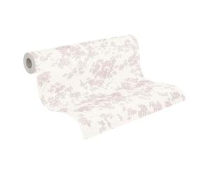 A.S. Création Non-Woven Wallpaper with Floral Design in White, Pink - 10,05 x 0,53 m Designer Wallpaper - 395481