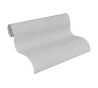 A.S. Création Non-Woven Wallpaper with Textile Texture in Blue, Grey - Light Plain Wallpaper 10,05 m x 0,53 m Grey - 304866