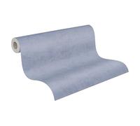 A.S. Création Non-Woven Wallpaper with Textile Texture in Blue - Light Plain Wallpaper 10,05 m x 0,53 m - 791531