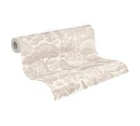 A.S. Création Non-Woven Wallpaper with Trees in Grey, White - Floral Wallpaper 10,05 m x 0,53 m White - 791852