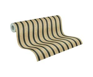 A.S. Création Non-Woven Wallpaper with Wood Effect in Beige, Brown, Black - 10,05 x 0,53 m Designer Wallpaper - 790413