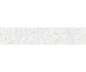 A.S. Creation | Only Borders 11 | 346636 | Non-Woven Border | Flower Look | 5.00 x 0.13 m | White | Wallpaper
