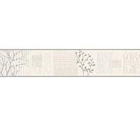 A.S. Création Only Borders 344212 3442-12 Self-Adhesive Border 5.00 m x 0.13 m Beige Grey Metallic Made in Germany