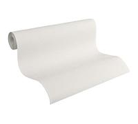As Creation Bricoflor Non-Woven Wallpaper, Paintable Wallpaper In White - 10,05 X 0,53 M
