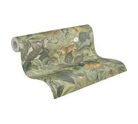 Galerie Blooming Wild Animal Green Wallpaper BW51024, Green