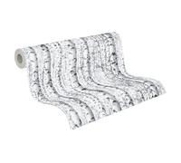 A.S. Création Plain Blooming Wallpaper Non-Woven Wallpaper 10.05 m x 0.53 m Grey Made in Germany