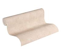 A.S. Création Plain Wallpaper Blooming Non-Woven Wallpaper 10.05 m x 0.53 m Beige Made in Germany by Livingwalls 224064 2240-64