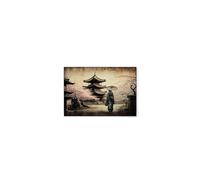 A.S. Création Pogoda Asia Vintage Canvas Picture Beige Blue 60 x 40 cm DD133152