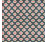 A.S. Création Retro 70's Circles Wallpaper Blue/Yellow/Pink/Light Blue/Cream Retro Chic 395371 8.50m x 0.53m Paste The Wall