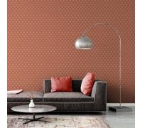 A.S. Création Retro 70's Infinity Wallpaper Orange/Red/Pink Retro Chic 395385 8.50m x 0.53m Paste The Wall