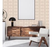 A.S. Création Retro 70's Panel Wallpaper Beige/Cream/Greige Retro Chic 395335 8.50m x 0.53m Paste The Wall