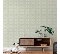 A.S. Création Retro 70's Panel Wallpaper Green/Cream Retro Chic 395331 8.50m x 0.53m Paste The Wall