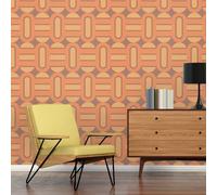 A.S. Création Retro 70's Shapes Wallpaper Brown/Yellow/Orange Retro Chic 395362 8.50m x 0.53m Paste The Wall