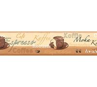 A.S. Création Self-Adhesive Border Stick Ups Border Coffee 5.00 m x 13 cm Beige Brown Cream Made in Germany 898517 8985-17