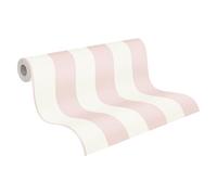 A.S. Création Striped Wallpaper Trendwall Non-Woven 10.05 m x 0.53 m Pink White Made in Germany 381013 38101-3