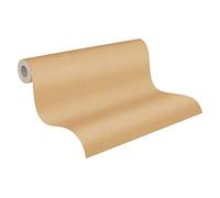 A.S. Création Terra 385147 Non-Woven Wallpaper Plain Brown/Yellow 10.05 m x 0.53 m Made in Germany
