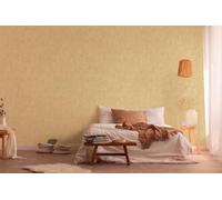 A.S. Création Terra 389227 Non-Woven Wallpaper Plain Yellow Gold 10.05 m x 0.53 m Made in Germany