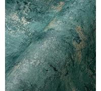 Non-woven wallpaper AS Creation petrol gold plaster look 38823-5 (4,07£/1qm)