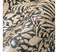 A.S. Création The Bos 388313 Non-Woven Wallpaper 10.05 m x 0.53 m Floral Gold Black Plants Made in Germany