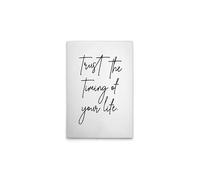 A.S. Création Trust The Timing Of Life DD133123 Canvas Picture in White, Black, 50 x 75 cm