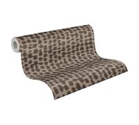 A.S. Création Wallpaper Leopard - Beige, Brown - 10.05 x 0.53 m | Free-match non-woven wallpaper with tonal animal look - matt pattern on a glossy textile ground