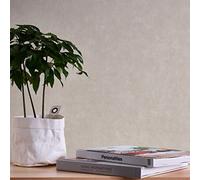A.S. Création Wallpaper Plain Cream Grey Terra 389231 - Non-Woven Wallpaper 10.05 m x 0.53 m Made in Germany