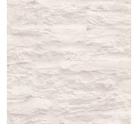 A.S. Creation White And Beige Brick & Stone Effect Vinyl Wallpaper 10.05M X 53Cm For Living Room, Bedroom And Hallway