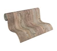 A.S. Création Wood Wallpaper Elements Non-Woven Wallpaper 10.05 m x 0.53 m Beige Brown Made in Germany 954053 95405-3