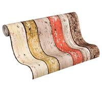 A.S. Création Wood Wallpaper Elements Non-Woven Wallpaper 10.05 m x 0.53 m Brown Red Beige Made in Germany 895127 8951-27