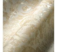 Versace Wallpaper Floral 387063 Luxury Wallpaper Beige Cream White Tendril Baroque 10.05 x 0.70 m Made in Germany