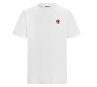 A.S. ROMA SRL Wolf Embroidery Unisex Adult T-Shirt (Pack of 1) White