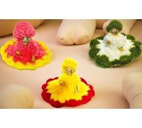 A&S Ventures Handcrafted Laddu Gopal Woolen Dress for Winters | Kanha Ji Warm Poshak with Cap | Wool Poshak Set Size 0-1 No (Multicolor Combo Pack) Set of 03 Dress