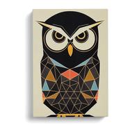 A Sacred Owl Canvas Print | Gallery Wrapped 30mm Frame Wall Art | 30x20 inches | Ready to Hang | Modern Animals Picture | Living Room Bedroom Lounge Office