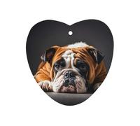 A Sad Bulldog Car Air Freshener Hanging, Long Lasting Scented Car Aromatherapy Tablets, Love form Fragrance Scented Cards for Vehicles, Bedroom, Wardrobe Black-style