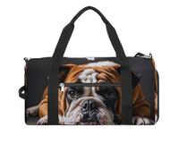 A Sad Bulldog Gym Bag for Men Women, Waterproof Gym Tote Bags, Large Duffel Bag for Travel Workout