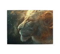 A Sad Lion'S Head Wooden Puzzle 500 Piece Jigsaw Puzzle for Adults Challenging Puzzle for Game Size 15"x20.4"