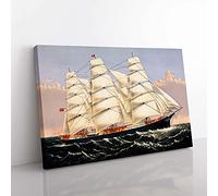 A Sailing Clipper Ship Canvas Wall Art Print 30x20 Inch