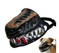 A Scary Dog Made of Natural Latex, Suitable for Halloween Parties, Ha | Horror Dog Muzzle Scary Dog Muzzle Reusable Latex Puppy Face Cover