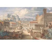 A Scene in Ancient Rome: A Setting for Titus Andronicus I ii (ca. 1830) Poster Print by Joseph Michael Gandy (18 x 24)